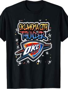 Oklahoma City Thunder Logo T-Shirt - màu đen - Xem 1