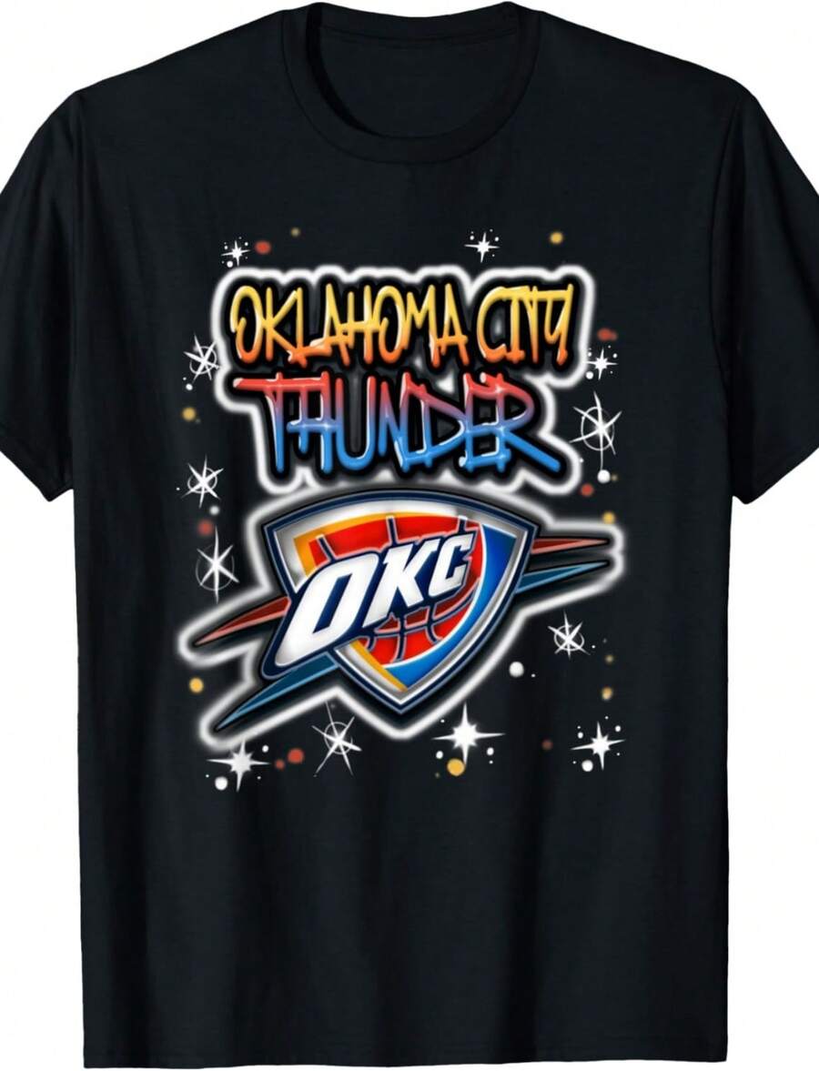 Oklahoma City Thunder Logo T-Shirt - màu đen - Xem 1