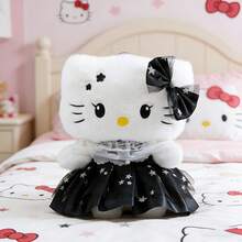 SANRIO 黑色连衣裙儿童毛绒玩具，生日礼物，纪念品，情人节礼物，适合亲子互动 - 黑色 - 查看 10