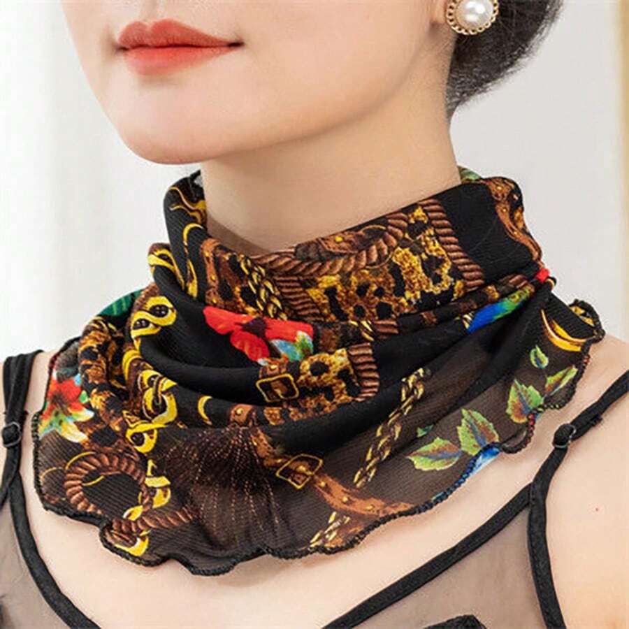 1pc Women's Versatile Face Mask & Neck Gaiter, Suitable For Daily Wear