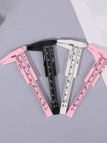 2Pcs/5Pcs/Set Fashion Mini Vernier Caliper, Portable Dual-Scale Vernier Caliper, School & Office Supplies Ruler, Precise Eyebrow Measurement Tool - Multicolor - View 9