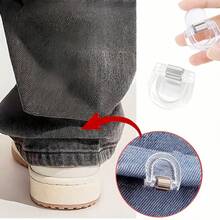 Invisible Seamless Pant Leg Clips - Adjustable Non-Slip Clips For Jeans, Wide-Leg Pants, Fabric Hemming - Plastic Clips With Strong Grip - Multicolor - View 1