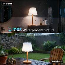 Cordless Shower Lamp, Rechargeable Bathroom Lamp With 16 Color Changing Options, Dimmable Table Lamp With Remote Control, LED Night Light For Shower Area, Bedroom, Restaurant, Camping - RGB - View 4