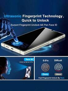 2片装曲面钢化玻璃屏幕保护膜，兼容三星Galaxy S21/S22/S23/S23 Ultra/S24 Ultra/S24 FE/S25/S25plus/S25 Ultra/S26/S26plus/S26 Ultra，防刮、防震、防水 - 無色 - 查看 6