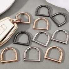 6个弹簧D形环扣，适用于包带、D形环腰带、钥匙链、缝纫腰带 - 6個裝(每個顏色各2個) - 查看 7