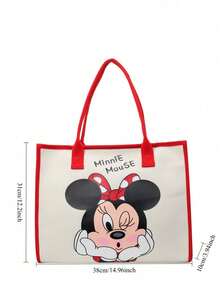 Túi đeo vai cỡ lớn, thời trang hoạt hình, túi xách đa năng thích hợp cho các lễ hội và những chuyến đi chơi hàng ngày. - Nhiều màu - Xem 6