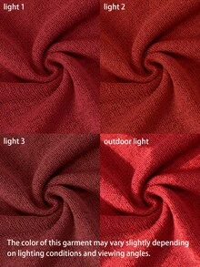Women's Solid Color Knit Vest, Retro Japanese Style Layering Casual Short Cardigan, Versatile For Summer Vacation, Autumn, Spring Red - Red - View 4