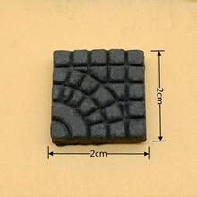 10片/20片/50片 2x2厘米 微型粘土砖铺路石，适用于模型制作和娃娃屋 - As photos - 查看 4