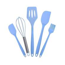 5pcs Silicone Kitchen Utensil Set, Heat Resistant Baking Tools Including Spatula, Basting Brush, Whisk, Long Handle, Suitable For Cooking, Baking And Grilling - View 8