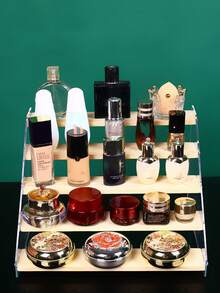 Display Shelf Storage Acrylic Matte Showcase Stand Doll Bubble Transparent Figurine Stepped Model Anime Rack - 5.5cm Bamboo Board Width - View 4