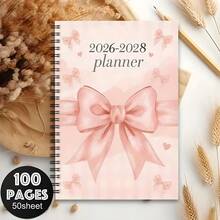 2026-2028三年月度计划笔记本 - 优雅粉金配色，可自定义月度布局，包含周计划、待办事项清单和节假日日历，适用于家庭、办公室和学校，螺旋装订 - A5 - 查看 4