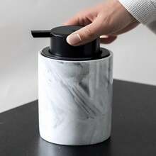 1 bộ sản phẩm bằng gốm sứ họa tiết vân đá cẩm thạch, bao gồm bình tạo bọt rửa mặt, bình đựng sữa tắm, bình đựng nước rửa chén, dầu gội và xà phòng rửa tay. - Nhiều màu - Xem 7