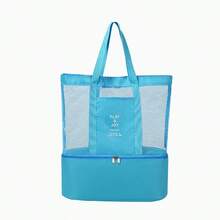 Dry Wet Separation Swimming Bag Fitness Backpack Gym Bag Men's Women's Sports Equipment Storage Pouch Handheld Beach Bag - 藍色 - 查看 7