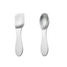 4 piezas Cucharitas mini de acero inoxidable 304 de 9cm, cucharitas para té/café, cucharitas pequeñas cuadradas/puntiagudas, aptas para uso doméstico, restaurante y hotel - Ver 8