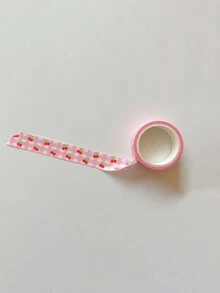 1 pieza Cinta de papel con diseño de flor de cereza de estilo lindo y femenino al estilo japonés y coreano para decoración de diario DIY - multicolor - Ver 10