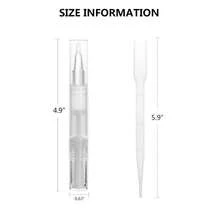 UPZIGS 5 Pack 5ml Transparent Twist Pen For Cuticle Oil Applicator, Empty Nail Oil Pen With Brush Tip, Eyelash Growth Liquid Tube, Cosmetic Lip Gloss Container (5x) - ColorC - 查看 7