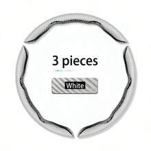 Bộ 3 miếng bọc vô lăng sợi carbon - Thiết kế thể thao màu đen bóng, chống trượt và cắt chính xác các nút bấm, bền và nhẹ, bảo vệ vô lăng xe hơi, phù hợp cho ô tô, xe tải, SUV, xe địa hình - Dễ lắp đặt, chống trầy xước, phụ kiện ô tô - Bộ 3 món - Xem 15