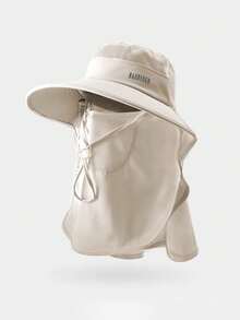 全脸防晒面罩帽套装，可遮盖颈部，大帽檐，适合骑行、海滩，防风，遮阳 - A - 查看 15