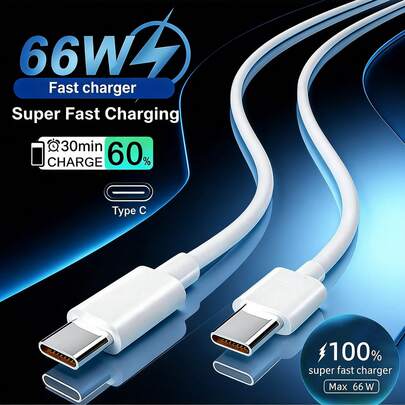 1/2/3条装快速充电数据线，100厘米/3.3英尺，高效数据传输和快速充电线，兼容 17/16 Pro Max/16 Pro/16 Plus/16/15、S26/S25/S24/S23/S22/S21 Ultra Plus，白色