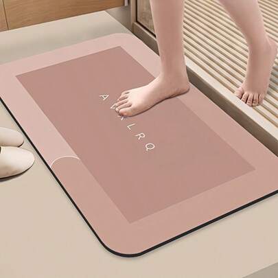 belibuy [Quick-Drying, Non-Slip Bath Mat] Quick-Drying, Non-Slip And Highly Absorbent Bath Mat – Elegant, Textured Design, Suitable For Bathrooms And Kitchens.