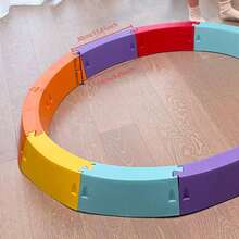 6pcs/Set Colorful Balance Stepping Stones, Non-Slip Balance Blocks, Indoor/Outdoor Obstacle Training Course, Children Fitness Equipment, Children Sensory Toys, Indoor/Outdoor Fitness Gear To Promote Children's Balance And Coordination - Color - View 10