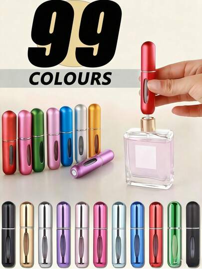 1/2/3/4/5 chiếc chai nước hoa mini 5ml du lịch, chai xịt có thể nạp lại, bình xịt nước hoa cầm tay, chai xịt nước hoa có thể nạp lại, chai nước hoa mini, chai xịt, hộp đựng chất lỏng rỗng mini cầm tay, chai xịt nước hoa có thể nạp lại có đáy