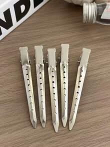 24个装女士防滑合金发片夹，适用于沙龙染发、造型和护发 - A - 查看 6