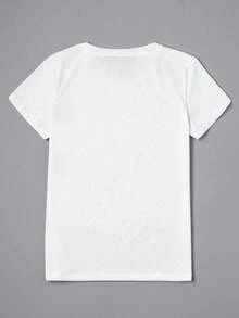 Áo thun unisex in hình "Chuột cỡ lớn viết ngược thành Star", áo thun động vật ngộ nghĩnh, quà tặng chủ đề chuột, áo thun độc đáo, áo thun cá tính, áo thun gần gũi, hàng mới về mùa xuân/hè 2026, thích hợp mặc thường ngày ngoài trời, màu trắng. - trắng - Xem 2