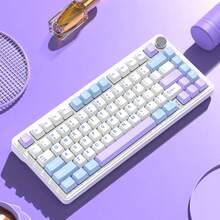 X85 机械键盘，RGB 背光，三模式无线（蓝牙/2.4G/有线），支持热插拔，侧印，可自定义背光游戏键盘 - 查看 11