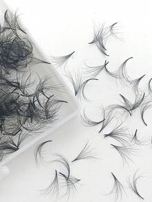 500 Pcs False Eyelashes Per Box, Double Layered, 8D 10D 12D 14D 16D, Thickness 0.05mm,9-16mm / Mix, Curl C+D, Three-Dimensional Effect, Pointy Base Premade Fans Eyelash Extensions, With 10Pcs Eye Pads,10Pcs Eyelash Brushes,10Pcs Adjustment Rod,10Pcs Glue Cup, Thick Fake Lashes For Professional, Daily, Wedding, Party, Costume Makeup - View 9