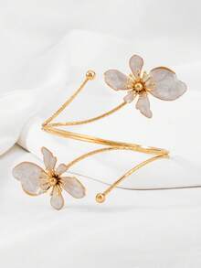 1 pieza Tobillera con flor de moda, estilo de resort de playa para adolescentes, accesorio para niñas - Estilo 1 - Ver 4