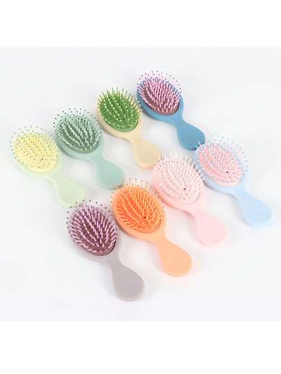Compact Air Cushion Hair Brush, Portable Cute Mini Massage Comb, Korean Style Durable Household Use