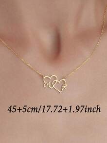1 chiếc dây chuyền chữ cái hình trái tim đôi tùy chỉnh, dây chuyền thép không gỉ, chữ cái có thể tùy chỉnh, trang sức cặp đôi cá nhân hóa, dây chuyền chữ cái tùy chỉnh, dây chuyền cưới, dây chuyền đính hôn, quà tặng tùy chỉnh, quà tặng chữ cái cá nhân hóa, quà tặng ngày Valentine, quà tặng Ramadan, quà tặng ngày của Mẹ, quà tặng sinh nhật, quà tặng kỷ niệm, quà tặng lễ hội âm nhạc, quà tặng cá nhân hóa - Nhiều màu - Xem 5