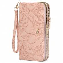 New Women's Long Zipper Wallet With Anti-Theft Function, Printed Design, Comes With Wrist Strap And Handbag For Women Wallet Purse Wallet Long Wallet Wristlet Wallet Travel Essential Summer Wallet Cute Wallet - Multicolor - View 5