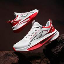 男女通用时尚舒适碳板减震跑步鞋，休闲运动鞋 - 紅色 - 查看 3