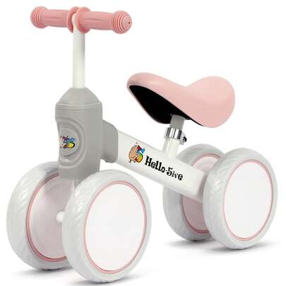 Children's Balance Bike, 4-Wheel Ride-On Car, 135° Steering Angle, Off-Road, For Toddlers