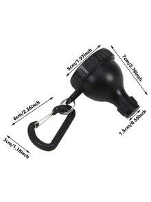 1pc Mini Portable Protein Powder Funnel With Keychain, Suitable For Travel, Fitness And On-The-Go Protein Powder Mixing, Hygienic Leak-Proof Powder Transfer Device For Bottles And Containers, Applicable For Protein Powder Containers - View 3