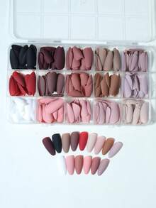 360 miếng (15 màu) Miếng dán móng tay màu trơn mờ, vừa vặn hoàn hảo cho móng tay acrylic ngắn, móng tay dài hình hạnh nhân, thích hợp cho phụ nữ và bé gái sử dụng hàng ngày, lễ hội và các dịp tiệc tùng. - Nhiều màu - Xem 7