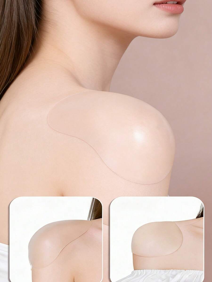 Self-Adhesive Foam Shoulder Pads, Enhanced Shoulder, Seamless Foam Shoulder Pads, Knit Fabric Wrapped Shoulder Pads, Suitable For Suits, Dresses And Clothing Replacement Shoulder Pads - Multicolor - View 1
