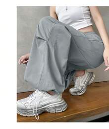 Women Pants - Grey - View 2