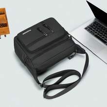 Lightweight Men's Multi-Pocket Messenger Bag, Durable Nylon Material, Ideal For Commuting And Travel - Multi-pocket 2 - View 4