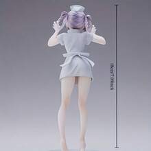 1pc Vampire Nurse Anime Style PVC Desktop Figure - White Collectible Model With Expressive Eyes, Cute Gothic Decor Suitable For Gaming Room And Anime Fans, Animated Statue - Multicolor - View 6