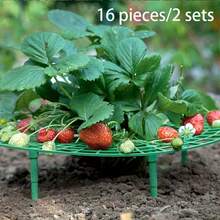 16pcs/Set 8-In-1 Multifunctional Strawberry Planter, High Quality, Quick Installation Design, Suitable For Strawberry And Small Green Plants - A-Green - View 2