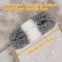 Chổi phủi bụi có thể kéo dài, chổi phủi bụi sợi siêu mịn với đầu bàn chải mềm - Dụng cụ vệ sinh có thể tái sử dụng và giặt được, chổi phủi bụi, chổi phủi bụi mềm, chổi phủi bụi quạt trần có thể tái sử dụng và giặt được, không cần pin, thích hợp cho trần nhà cao, đồ nội thất, ô tô, dụng cụ vệ sinh, phòng khách, phòng ngủ, nhà bếp, vệ sinh xe hơi, dụng cụ làm sạch - Nhiều màu - Xem 5