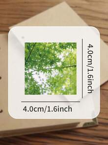 54 Pcs Green Aesthetic Scenery Stickers – Ins-Style Nature & Plants, Low Saturation Square Design, Waterproof For Journals, Scrapbooking, Stationery, Laptop, Phone Case, Water Bottle, Cups & Gift Wrapping Scrapbook Supplies Funny Stickers Kindle - Green Landscape - View 8