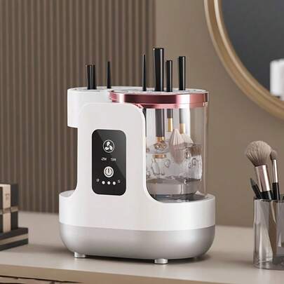 1pc USB Portable 2-In-1 Automatic Electric Makeup Brush Cleaner, USB Plug Portable Eyeshadow Brush, Detachable USB Automatic Makeup Brush, Makeup Brush Cleaning Motor, Functions As Makeup Brush Cleaning Tool, Cosmetic Tool And Accessories