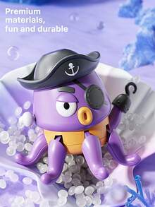 1pc 4 Color Options Fun Octopus-Shaped Clockwork Toy – Precise Gears For Smooth Movement - Multicolor - View 5