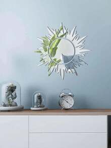 13 Piece Set Of Golden Sunflower Mirror Stickers - Multicolor - View 1