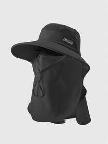 全脸防晒面罩帽套装，可遮盖颈部，大帽檐，适合骑行、海滩，防风，遮阳 - A - 查看 6