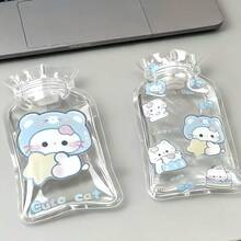 透明可重复灌装热水袋，迷你学生暖手宝，冷热两用（款式随机） - 藍色可愛款隨機 - 查看 6